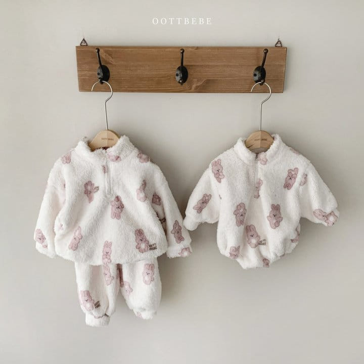OOTT BEBE - Korean Children Fashion - #Kfashion4kids - Cozy Anorak Top Bottom Set - 11
