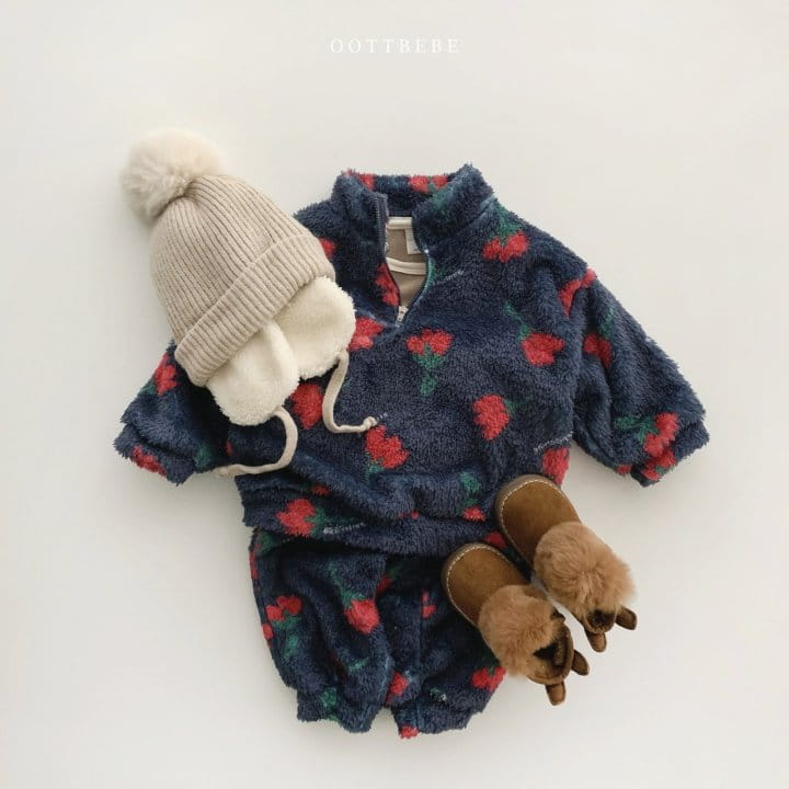 OOTT BEBE - Korean Children Fashion - #Kfashion4kids - Cozy Anorak Top Bottom Set - 6