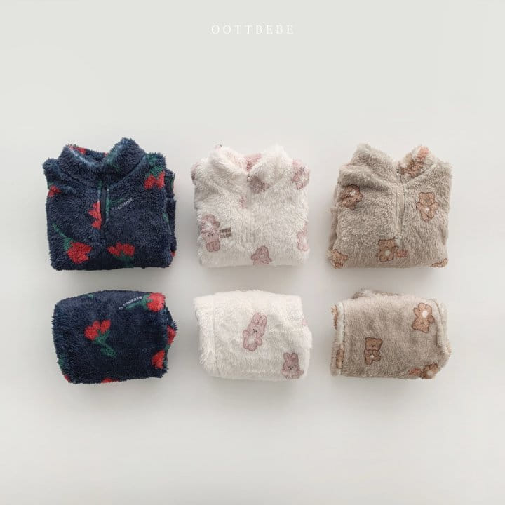 OOTT BEBE - Korean Children Fashion - #Kfashion4kids - Cozy Anorak Top Bottom Set - 8