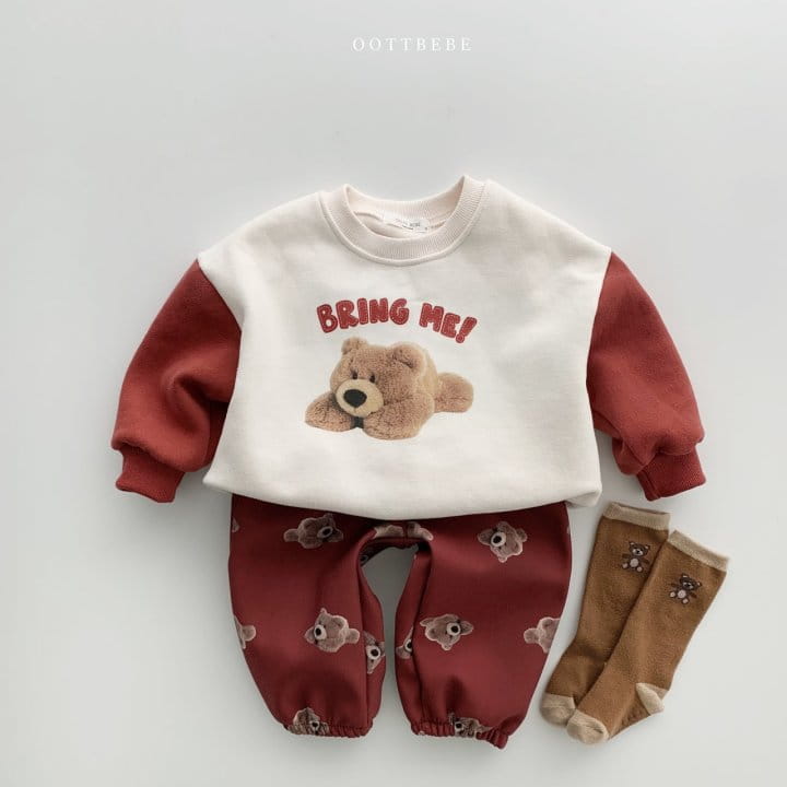 OOTT BEBE - Korean Children Fashion - #Kfashion4kids - Hello Bear Sweatshirt with Mom - 10