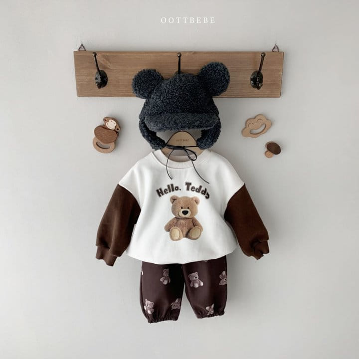 OOTT BEBE - Korean Children Fashion - #Kfashion4kids - Hello Bear Sweatshirt with Mom - 11