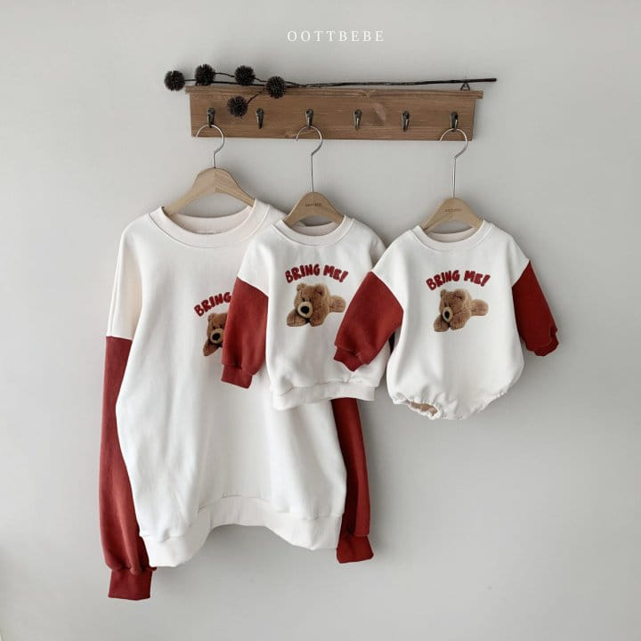 OOTT BEBE - Korean Children Fashion - #Kfashion4kids - Hello Bear Sweatshirt with Mom - 8