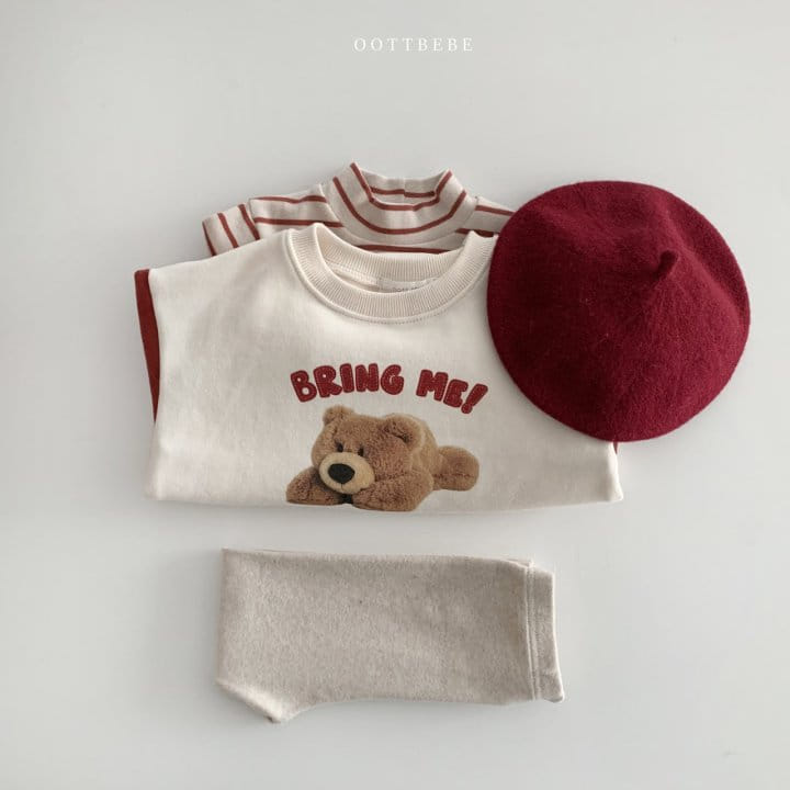 OOTT BEBE - Korean Children Fashion - #Kfashion4kids - Hello Bear Bodysuit - 6