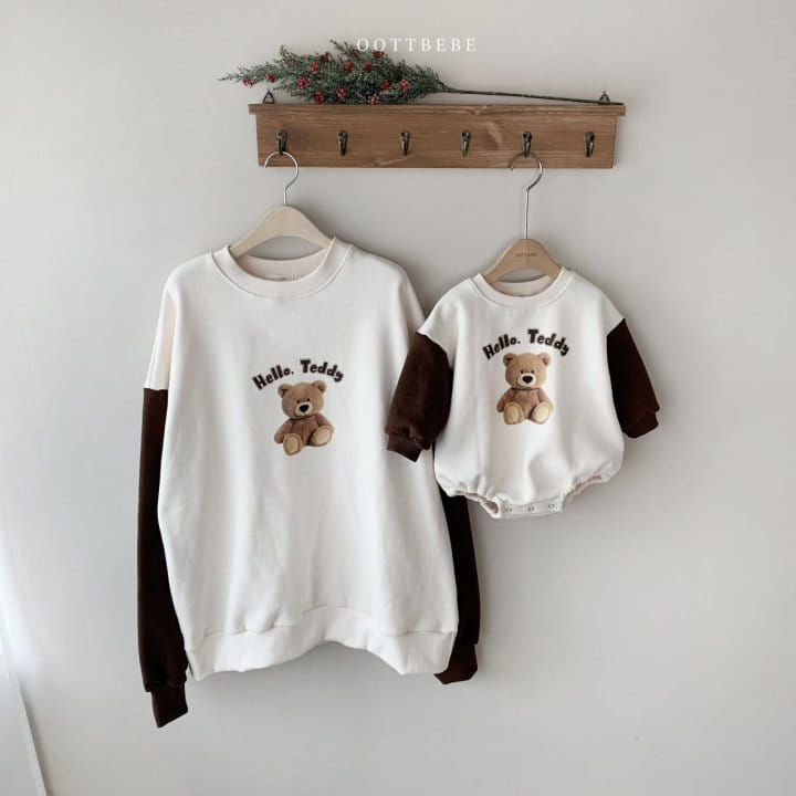 OOTT BEBE - Korean Children Fashion - #Kfashion4kids - Hello Bear Bodysuit - 8