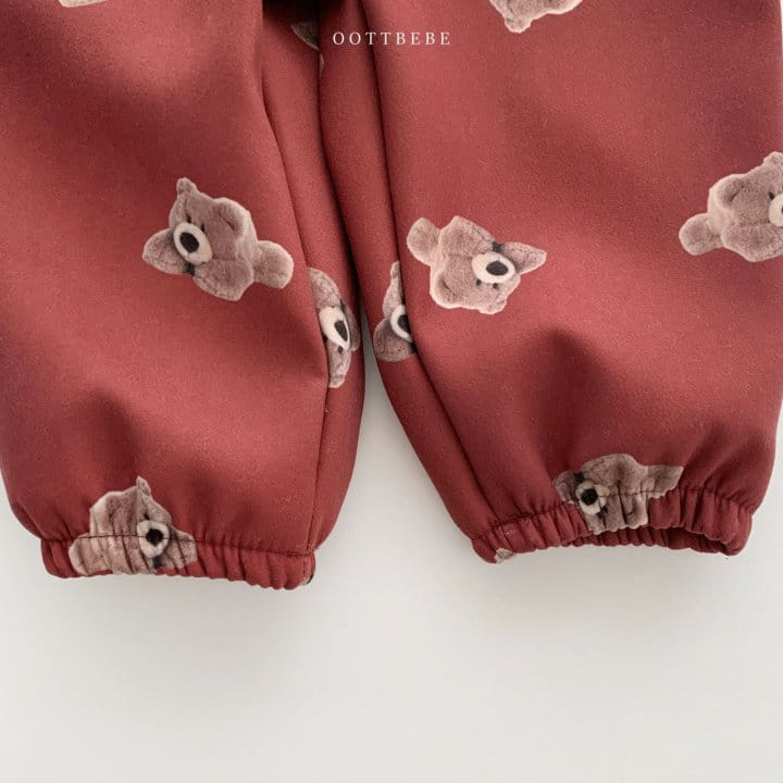 OOTT BEBE - Korean Children Fashion - #Kfashion4kids - Bear Look Jogger Pants - 11
