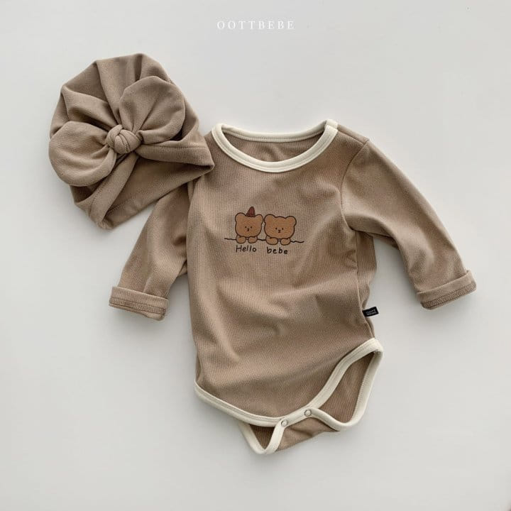 OOTT BEBE - Korean Children Fashion - #Kfashion4kids - Winter Bear Bodysuit - 10