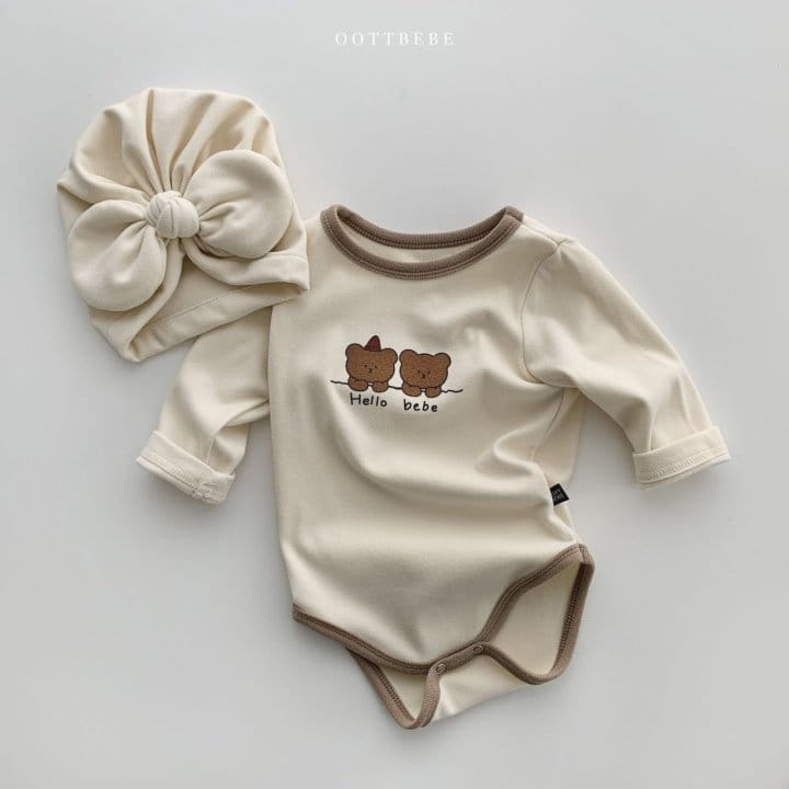 OOTT BEBE - Korean Children Fashion - #Kfashion4kids - Winter Bear Bodysuit - 8