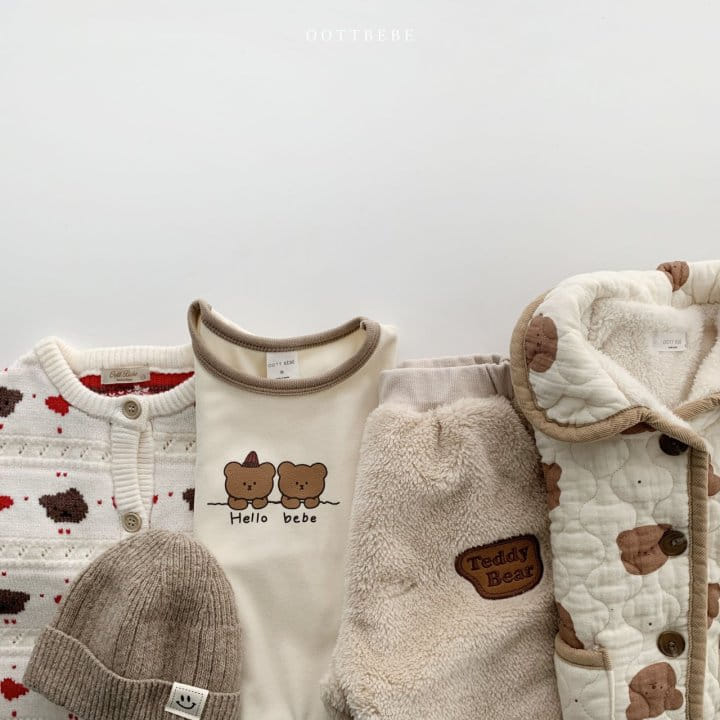 OOTT BEBE - Korean Children Fashion - #Kfashion4kids - Winter Bear Tee - 10