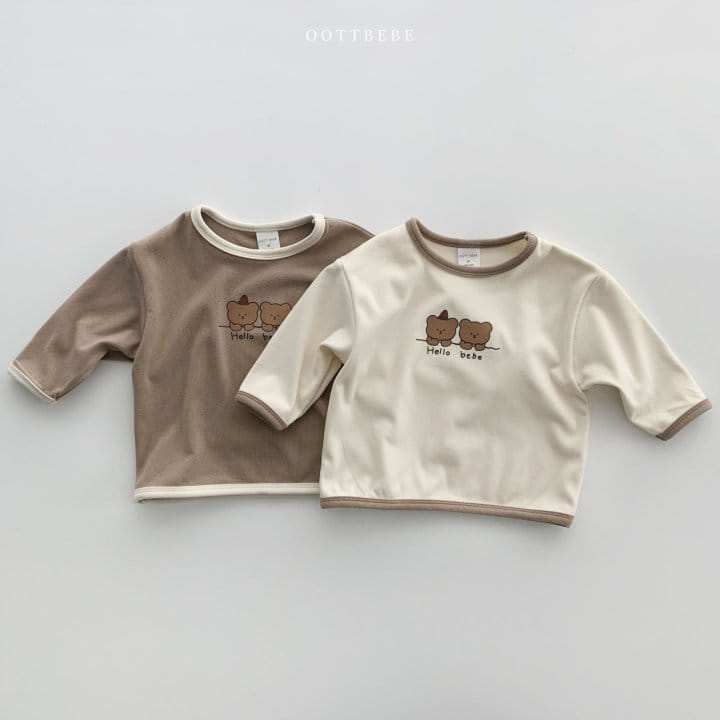 OOTT BEBE - Korean Children Fashion - #Kfashion4kids - Winter Bear Tee - 3