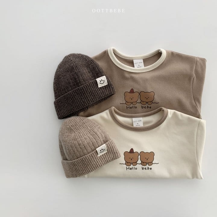 OOTT BEBE - Korean Children Fashion - #Kfashion4kids - Winter Bear Tee - 6