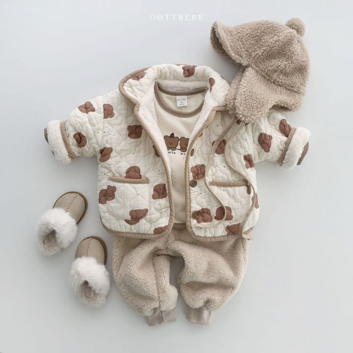 OOTT BEBE - Korean Children Fashion - #Kfashion4kids - Winter Bear Tee - 9