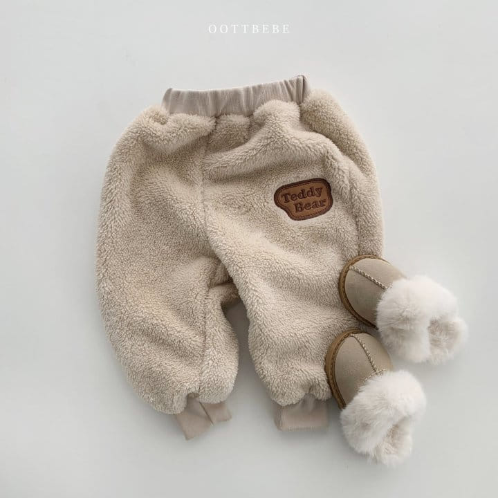OOTT BEBE - Korean Children Fashion - #Kfashion4kids - Teddy Bear Fluffy Pants - 10