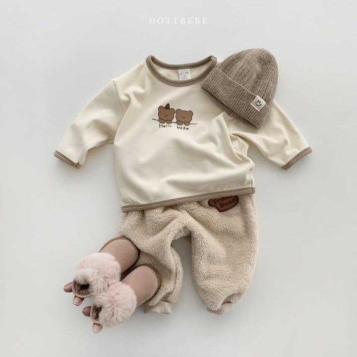 OOTT BEBE - Korean Children Fashion - #Kfashion4kids - Teddy Bear Fluffy Pants - 12