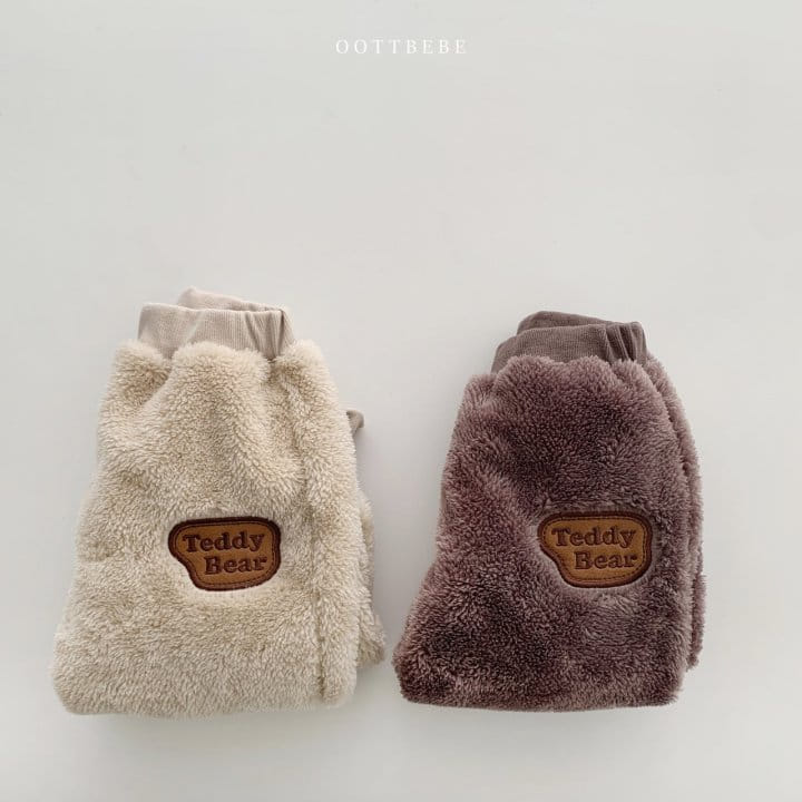 OOTT BEBE - Korean Children Fashion - #Kfashion4kids - Teddy Bear Fluffy Pants - 8