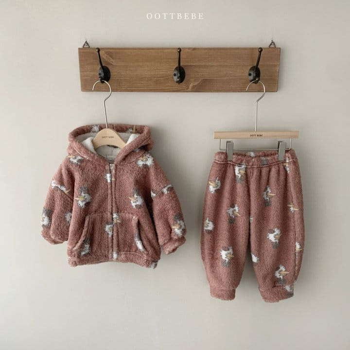 OOTT BEBE - Korean Children Fashion - #Kfashion4kids - Sketch Hoody Zip-up - 3