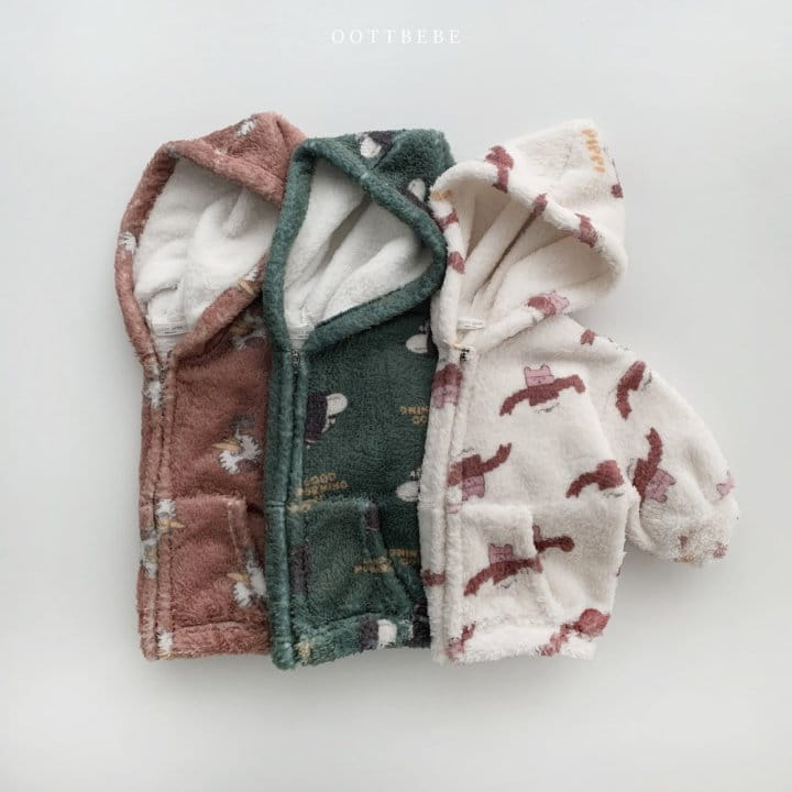 OOTT BEBE - Korean Children Fashion - #Kfashion4kids - Sketch Hoody Zip-up - 6