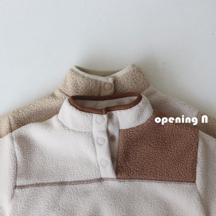 OPENING & - Korean Children Fashion - #Kfashion4kids - Dumbled Button Tee - 3