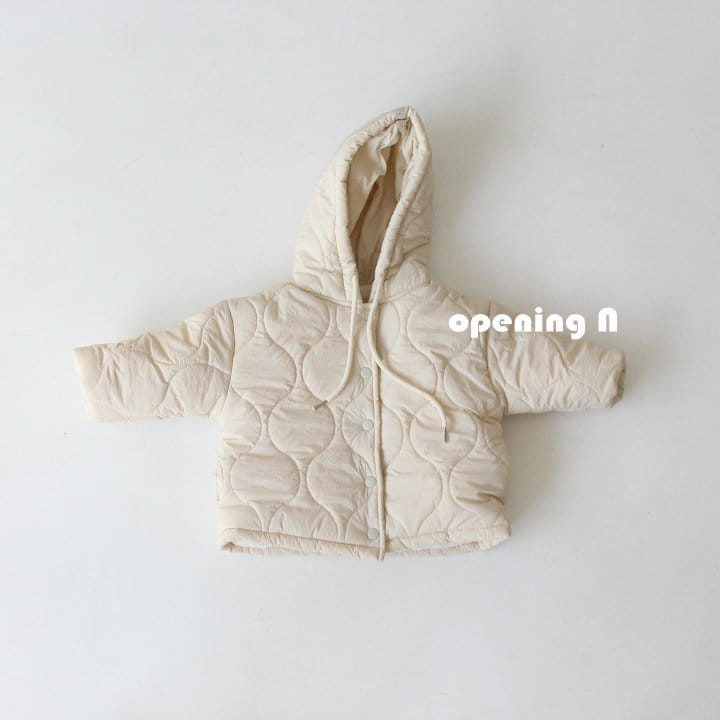 OPENING & - Korean Children Fashion - #Kfashion4kids - Quilting Hooded Jumper