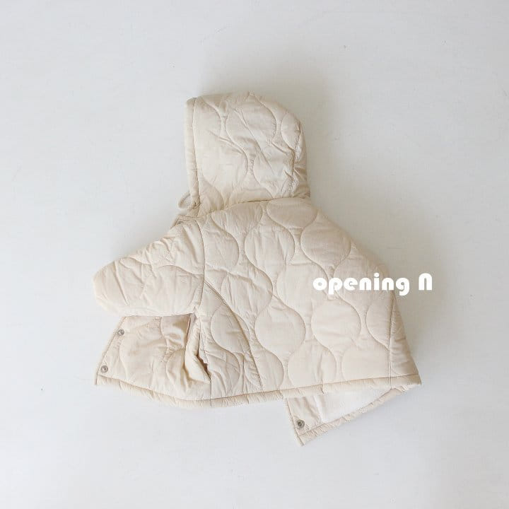 OPENING & - Korean Children Fashion - #Kfashion4kids - Quilting Hooded Jumper - 3