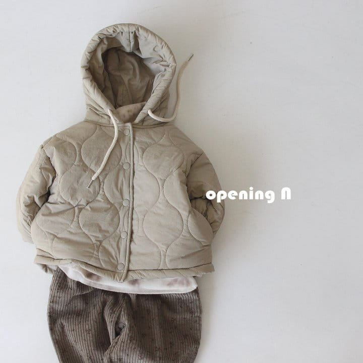 OPENING & - Korean Children Fashion - #Kfashion4kids - Quilting Hooded Jumper - 5