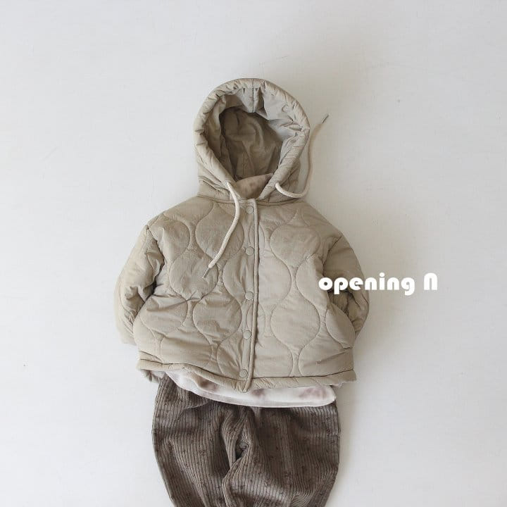 OPENING & - Korean Children Fashion - #Kfashion4kids - Quilting Hooded Jumper - 7