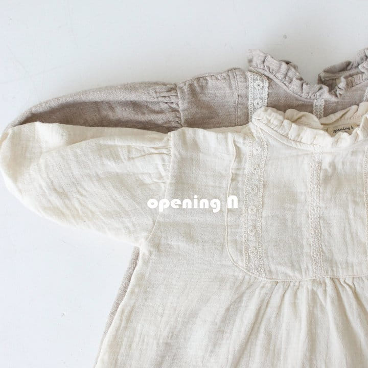 OPENING & - Korean Children Fashion - #Kfashion4kids - Natural One-piece - 3