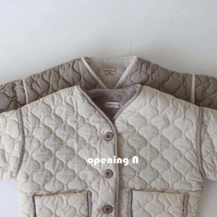OPENING & - Korean Children Fashion - #Kfashion4kids - Pigment Quilting Jumper - 3