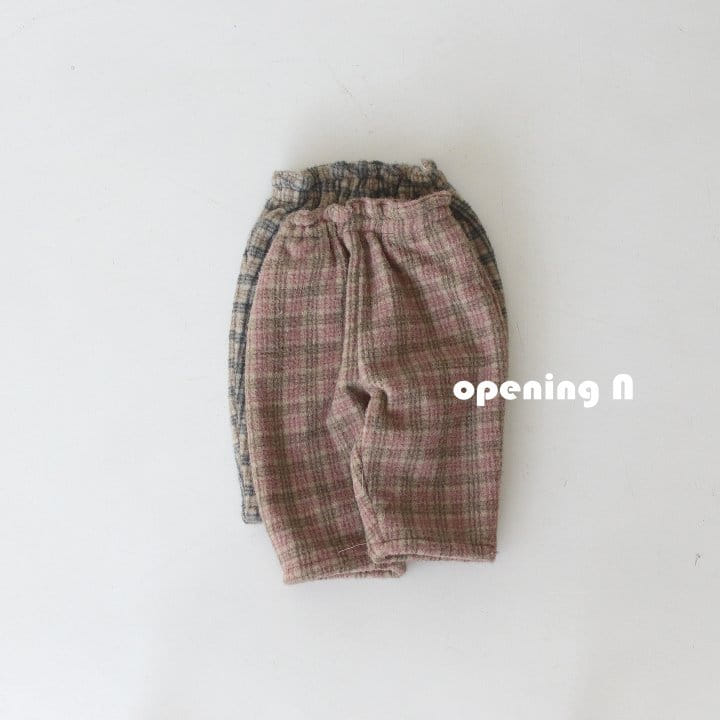 OPENING & - Korean Children Fashion - #Kfashion4kids - Raul Check Pants - 2