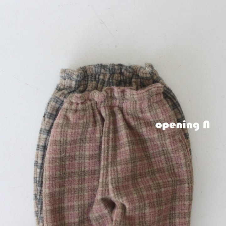 OPENING & - Korean Children Fashion - #Kfashion4kids - Raul Check Pants - 3