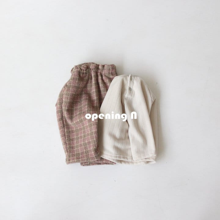 OPENING & - Korean Children Fashion - #Kfashion4kids - Raul Check Pants - 5