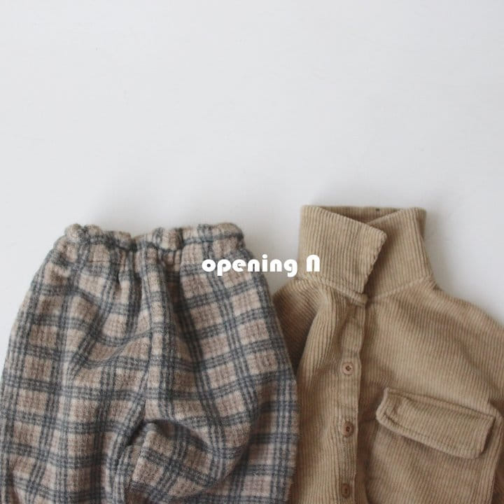 OPENING & - Korean Children Fashion - #Kfashion4kids - Raul Check Pants - 6
