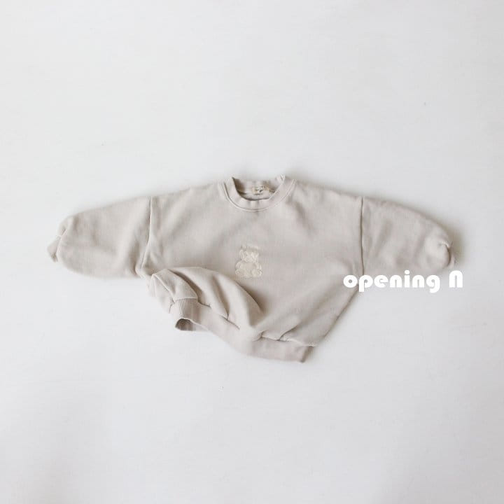 OPENING & - Korean Children Fashion - #Kfashion4kids - Mini Bear Sweatshirt