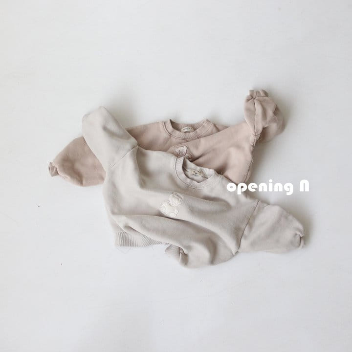 OPENING & - Korean Children Fashion - #Kfashion4kids - Mini Bear Sweatshirt - 2