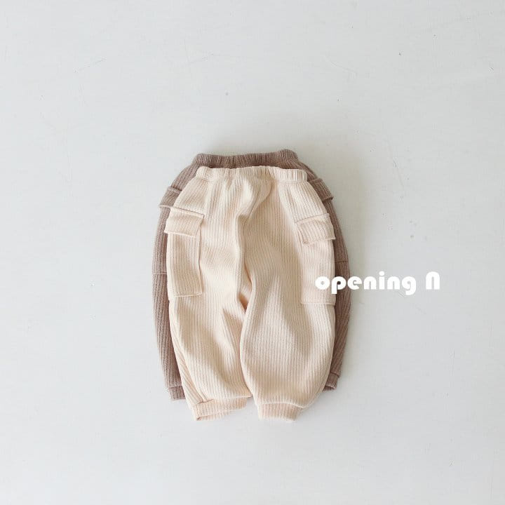 OPENING & - Korean Children Fashion - #Kfashion4kids - Knit Cargo Pants
