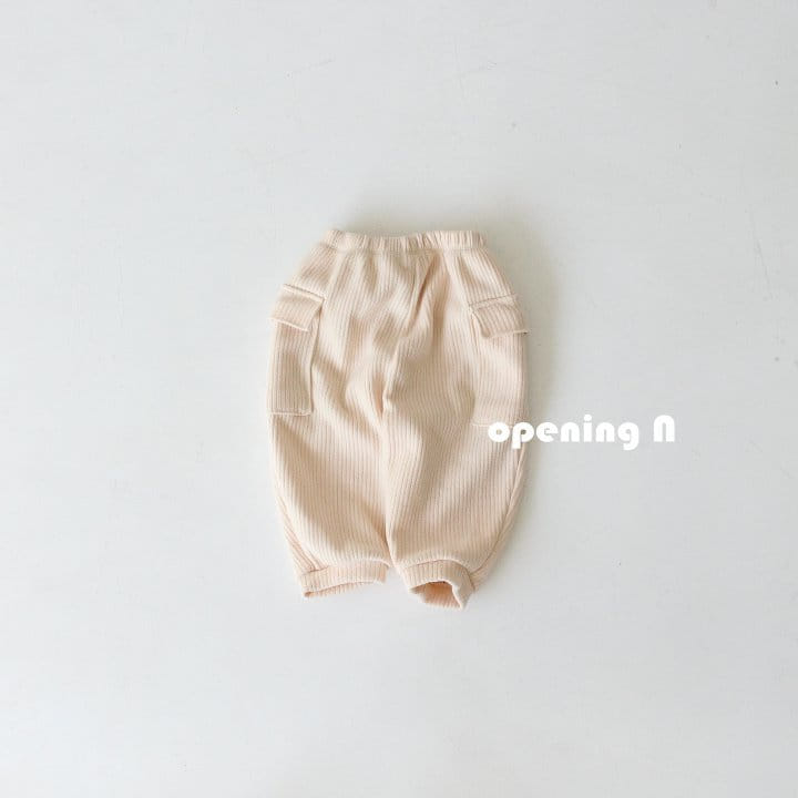 OPENING & - Korean Children Fashion - #Kfashion4kids - Knit Cargo Pants - 2