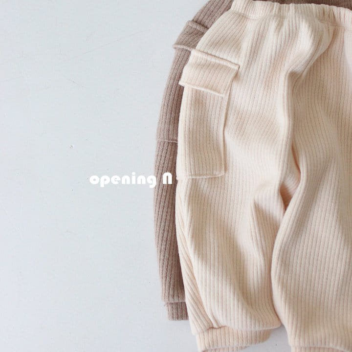 OPENING & - Korean Children Fashion - #Kfashion4kids - Knit Cargo Pants - 4