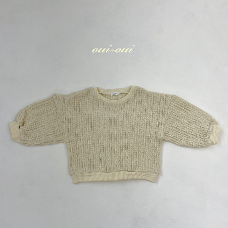 OUI OUI - Korean Children Fashion - #Kfashion4kids - Vanilla Sweatshirt - 6