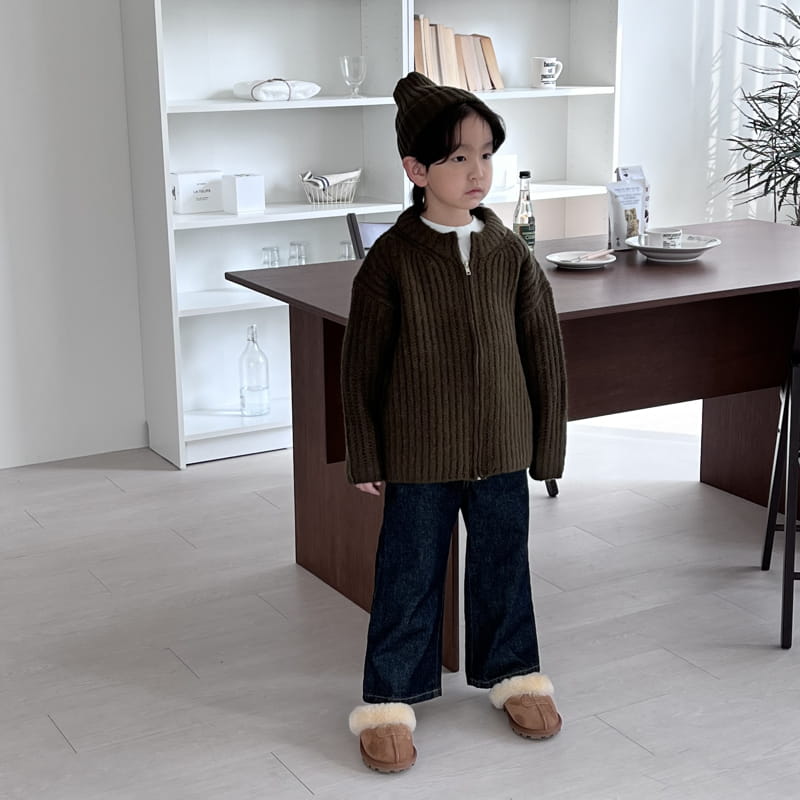 OUR - Korean Children Fashion - #Kfashion4kids - Hazzi Knit Zip-up Cardigan - 10