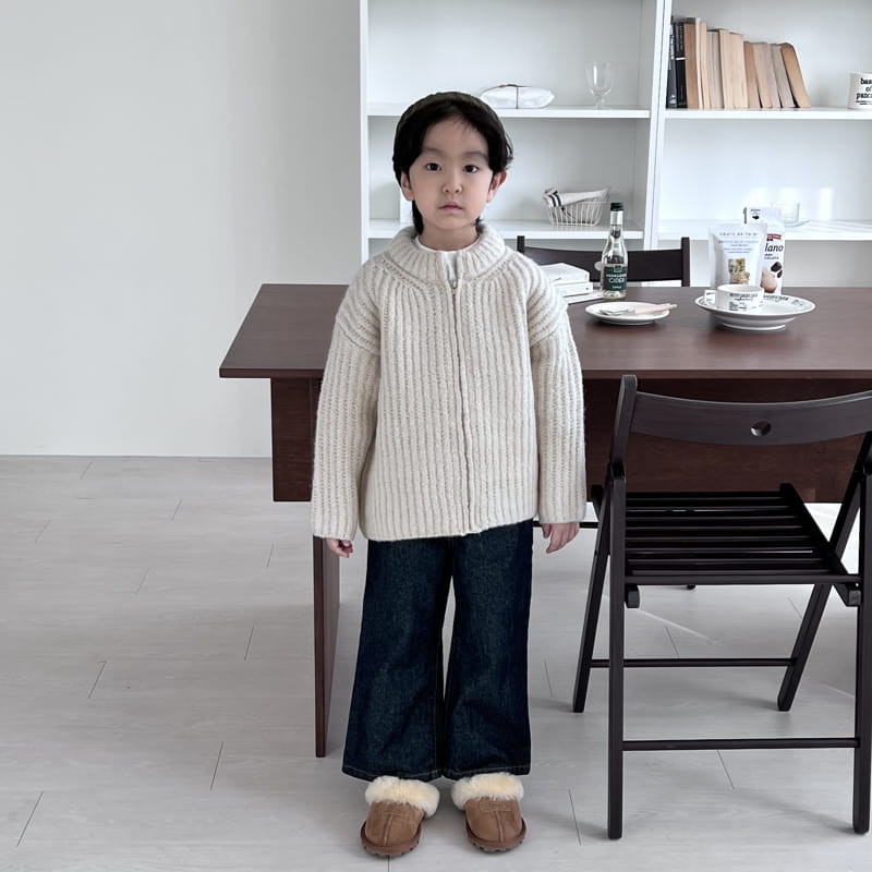 OUR - Korean Children Fashion - #Kfashion4kids - Hazzi Knit Zip-up Cardigan - 4