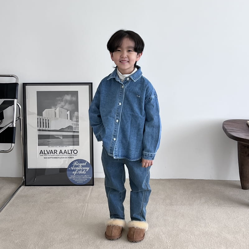 OUR - Korean Children Fashion - #Kfashion4kids - Denim Shirt - 2