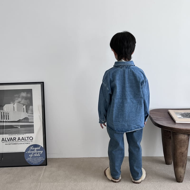 OUR - Korean Children Fashion - #Kfashion4kids - Denim Shirt - 5