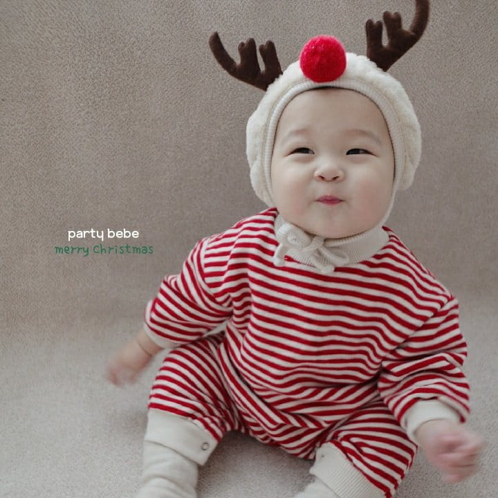 PARTY KIDS - Korean Children Fashion - #Kfashion4kids - Rudolf Bodysuit with Hat