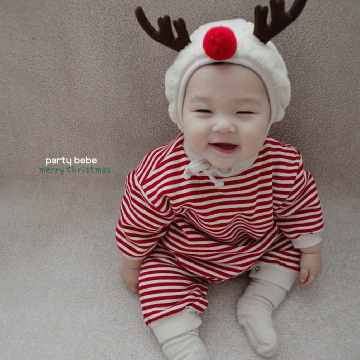 PARTY KIDS - Korean Children Fashion - #Kfashion4kids - Rudolf Bodysuit with Hat - 3