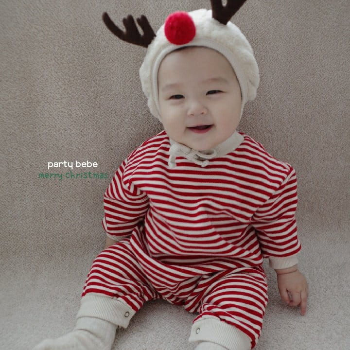 PARTY KIDS - Korean Children Fashion - #Kfashion4kids - Rudolf Bodysuit with Hat - 4