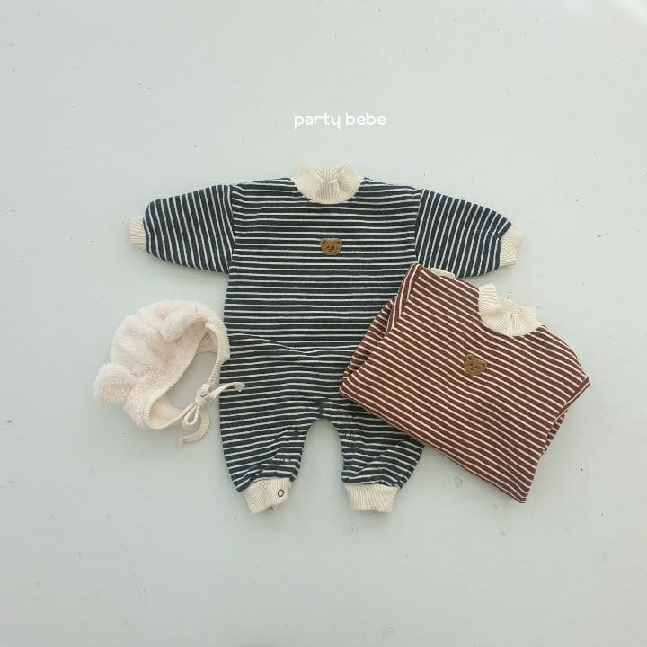 PARTY KIDS - Korean Children Fashion - #Kfashion4kids - Bear Bear Bodysuit with Hat - 10