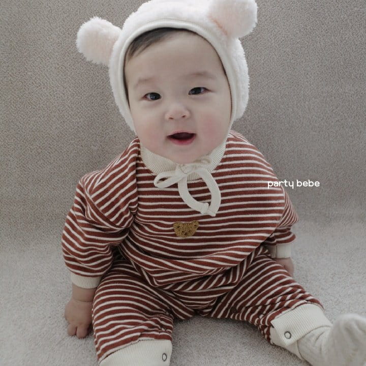 PARTY KIDS - Korean Children Fashion - #Kfashion4kids - Bear Bear Bodysuit with Hat - 2