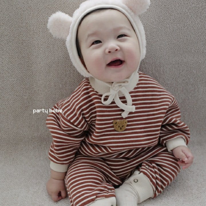PARTY KIDS - Korean Children Fashion - #Kfashion4kids - Bear Bear Bodysuit with Hat - 4