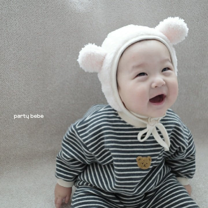 PARTY KIDS - Korean Children Fashion - #Kfashion4kids - Bear Bear Bodysuit with Hat - 6