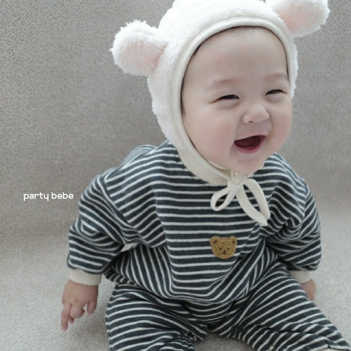 PARTY KIDS - Korean Children Fashion - #Kfashion4kids - Bear Bear Bodysuit with Hat - 7