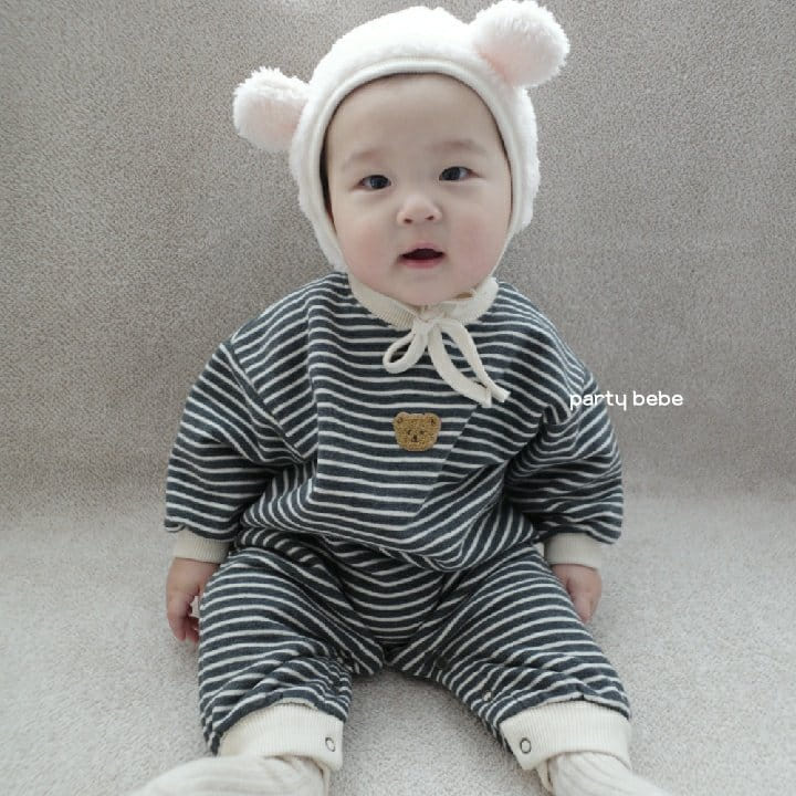 PARTY KIDS - Korean Children Fashion - #Kfashion4kids - Bear Bear Bodysuit with Hat - 9
